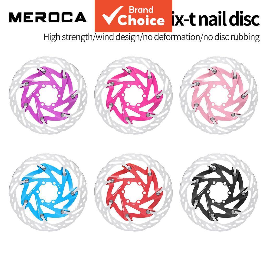 MEROCA 160มม. 6-โบลท์ จานเบรกลอย ระบายความร้อน สําหรับเบรกน้ํามัน จักรยานถนนและเสือภูเขา