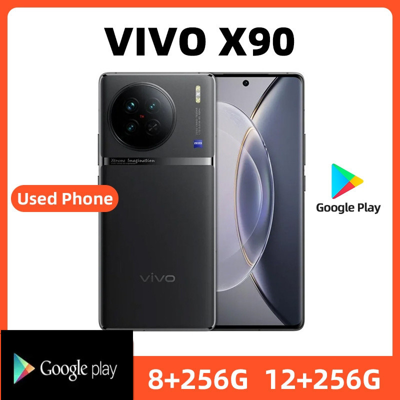 VIVO X90 5G 256GB ROM SmartPhone Conditioning ที่ยอดเยี่ยมจัดส่งฟรีโทรศัพท์มือสอง