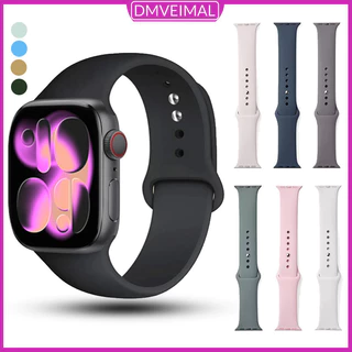 สายรัดยางซิลิโคนสร้อยข้อมือสายนุ่ม for Smartwatch Iwatch Ultra 3 2 49มม. Series 11 10 9 8 7 SE 3 2 46 42 45 44 40 41มม.
