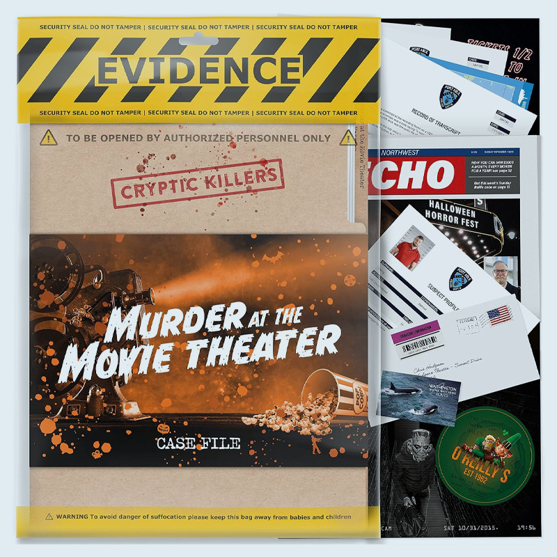 Unsolved murder mystery game - Cold Case Files Investigation - Detective clues/evidence - Solve the crime