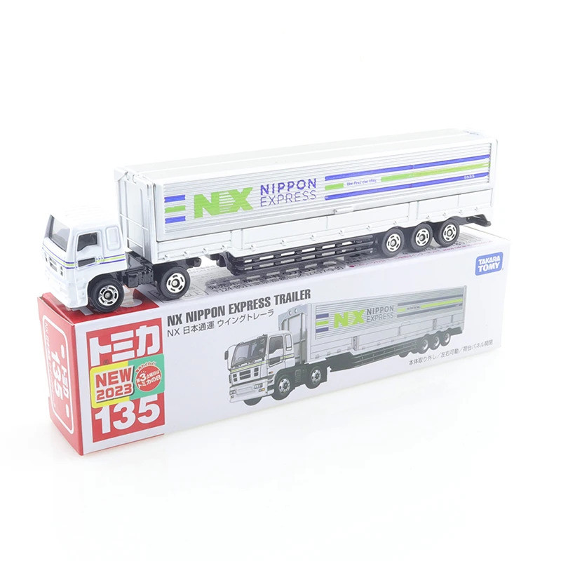 Takara Tomy Tomica Long Type Tomica No.135 NX Nippon Express Wing Trailer Cars ของเล่นเด็ก Motor Veh