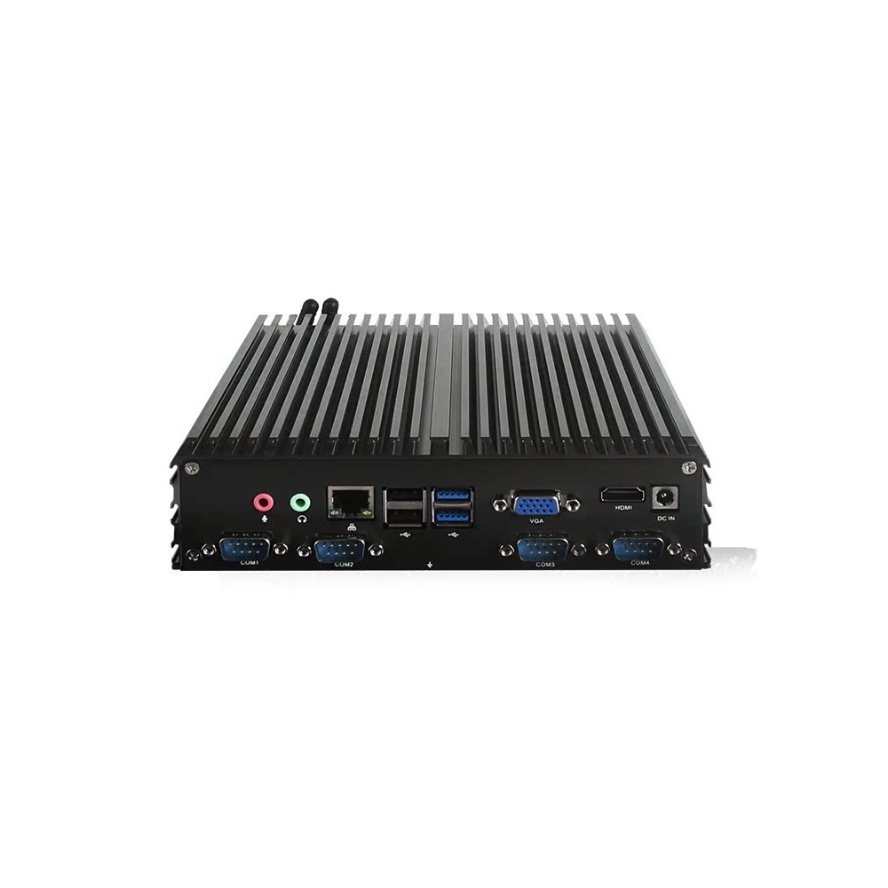 สัมผัส j1900/I3/I5/I7/X86 มินิควบคุมอุตสาหกรรม Fanless ฝังพลังงานต่ํากระจายความร้อนป้องกันฝุ่นกันน้ํ