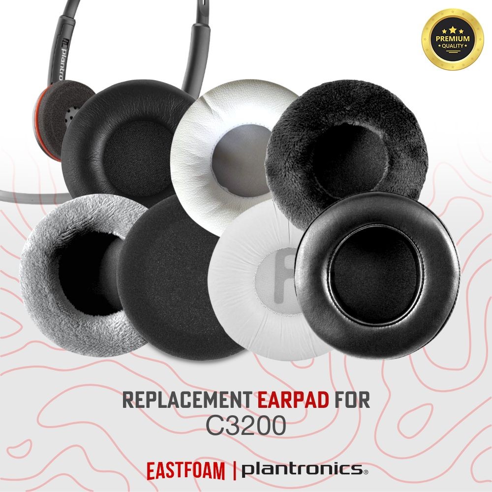แผ่นรองหูฟัง Earpad Earcup Plantronics C3200 C 3200 C-3200 แผ่นโฟม