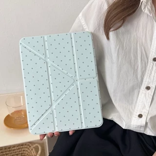 INSลายจุดสดดาวห้าแฉกสําหรับIPad10.2 Shell Ipad10th 5th Gen11 A16 ฝาครอบแม่เหล็กMini6 2024Ipad Air6/7 11/13 นิ้วฝาครอบAir4/5 10.9 Pro11 Ipad12.9 ฝาครอบป้องกันการดัด