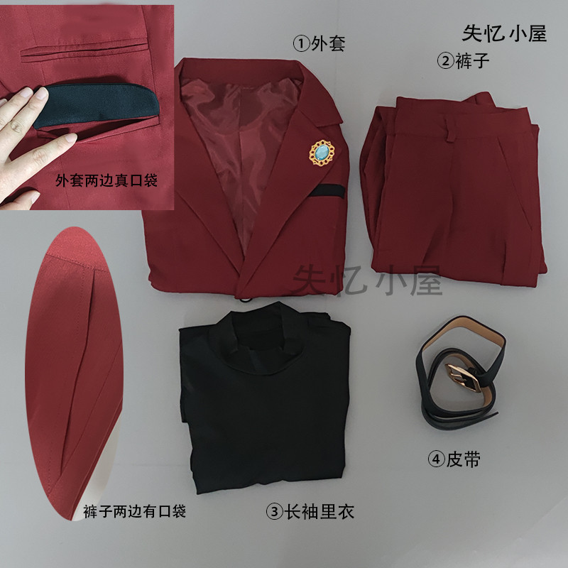 Amnesia Cabin Idol Dream Festival 2 Zhai Miyazong คอสเพลย์เครื่องแต่งกายชุดภาพหญิงชุดสูทที่กําหนดเอง