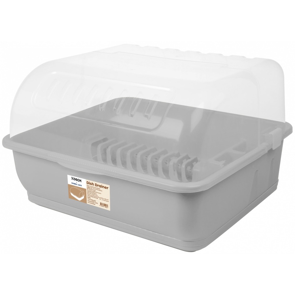 shophome468 KOSCH X DOUBLE LOCK ชุดคว่ำจาน No.2408 สีเทา รับประกันของเเท้