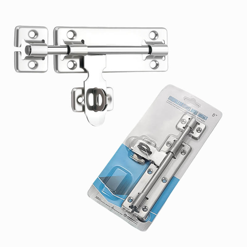 กลอนสแตนเลส กลอนประตู อย่างดี ฟังก์ชั่นหลากหลาย หน้าต่าง/ลอนประตู/ห้องน้ำ ขนาด 4,6,8นิ้ว - รูปที่ 6