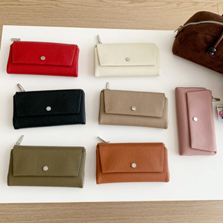 กระเป๋าสตางค์ผู้หญิงแบบพกพาง่าย ทรงยาว มีหลายช่องสำหรับบัตร …