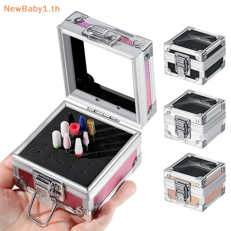 BABYONE 25 ช่องเล็บหัวเจียรผู้ถือ Bit Displaying กล่องเก็บเล็บเจาะ Bits ผู้ถือคอนเทนเนอร์ขาตั้ง Rack TH