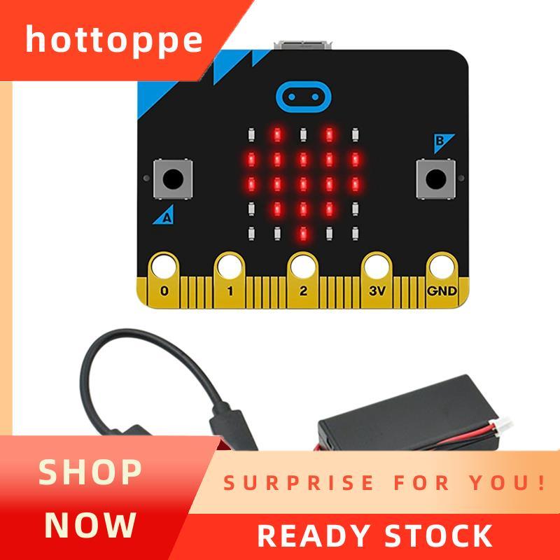 hottoppe V1.5 Development Board สมาร์ทรถชุด/Qtruck/Python Education Microbit หุ่นยนต์ตั้งโปรแกรมได้ส