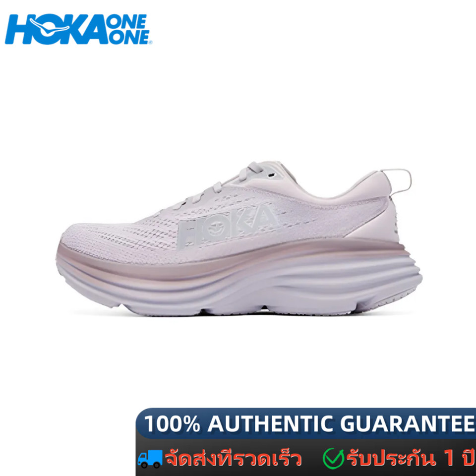 100%ของแท้  HOKA ONE ONE Bondi 8 1127952-LMEL  Sneaker