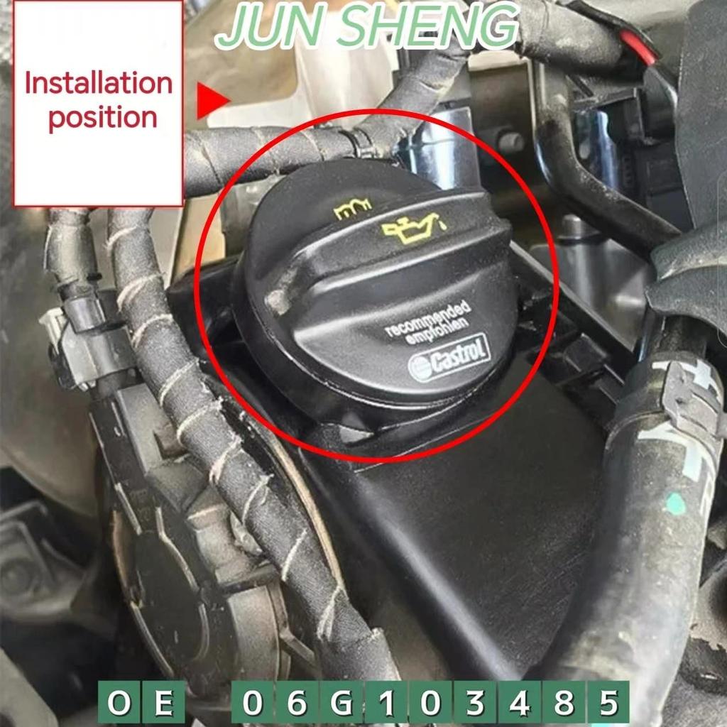 ฝาปิดน้ํามันเครื่องสําหรับ Audi A4 Q5 A3 1.8TSI 2.0TSI VW Passat B8 Golf 7 MK7 Touran L EA888 3rd OE