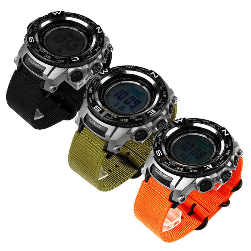 เหมาะสําหรับ Casio PRW-2500/2000/5000/3500 PRG-260/270 สายนาฬิกาไนลอน