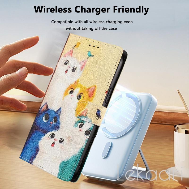 กรณีพลิกสําหรับ TCL 30 XL XE SE Plus 20 RA 20R 20A Stylus 5G T9 306 305 303 201 T671G การ์ตูนดอกไม้ทาสีหนังกระเป๋าสตางค์ช่องใส่การ์ดฝาครอบโทรศัพท์ - รูปที่ 5