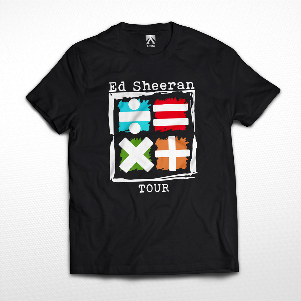 เสื้อยืด Ed Sheeran คณิตศาสตร์ทัวร์
