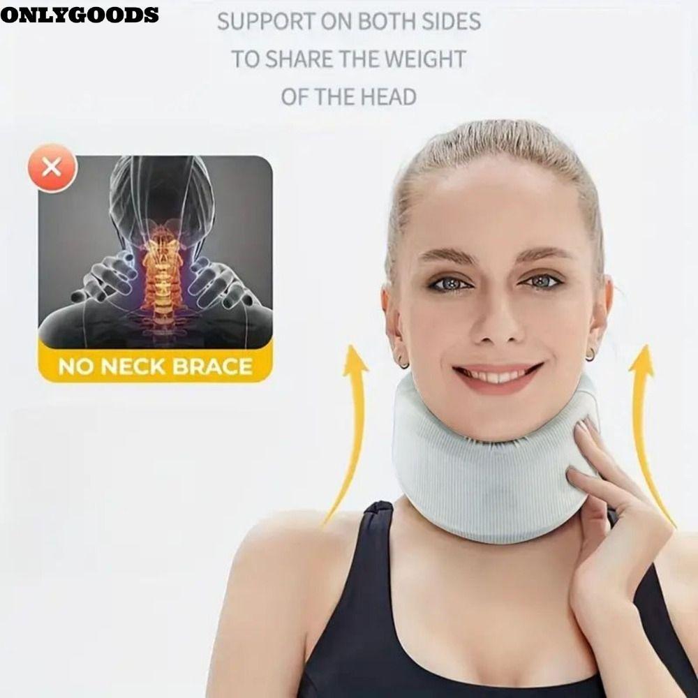 ONLYGOODS อุปกรณ์พยุงคอ, Good Sleeping ปรับคอ Protector, Striped Breathable Correction of Forward Le