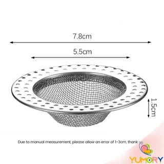 Yumory ที่กรองเศษอาหาร สะดืออ่าง ตะแกรงกรองเส้นผม วงกลม ตาข่ายกรองท่อระบายน้ำ floor drain