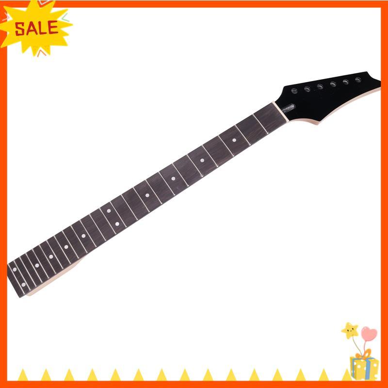 [Fast D]24 Frets เปลี่ยนใหม่ Maple คอ Rosewood Fretboard Fingerboard สําหรับกีตาร์ไฟฟ้าสีดํา
