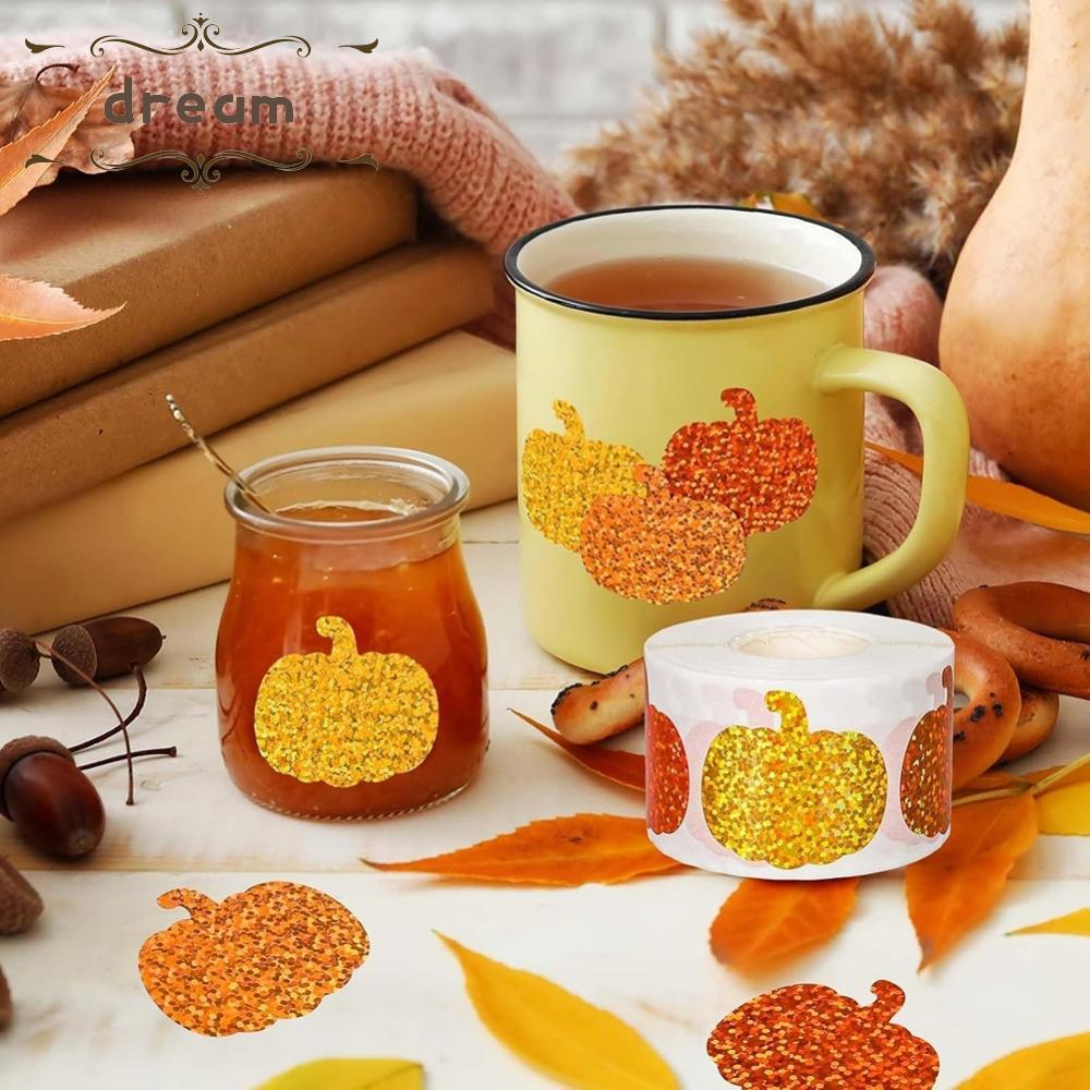 ฟักทองประกายตกแต่ง Circular Radiation Paster Easter Craft Label 5 5 3C