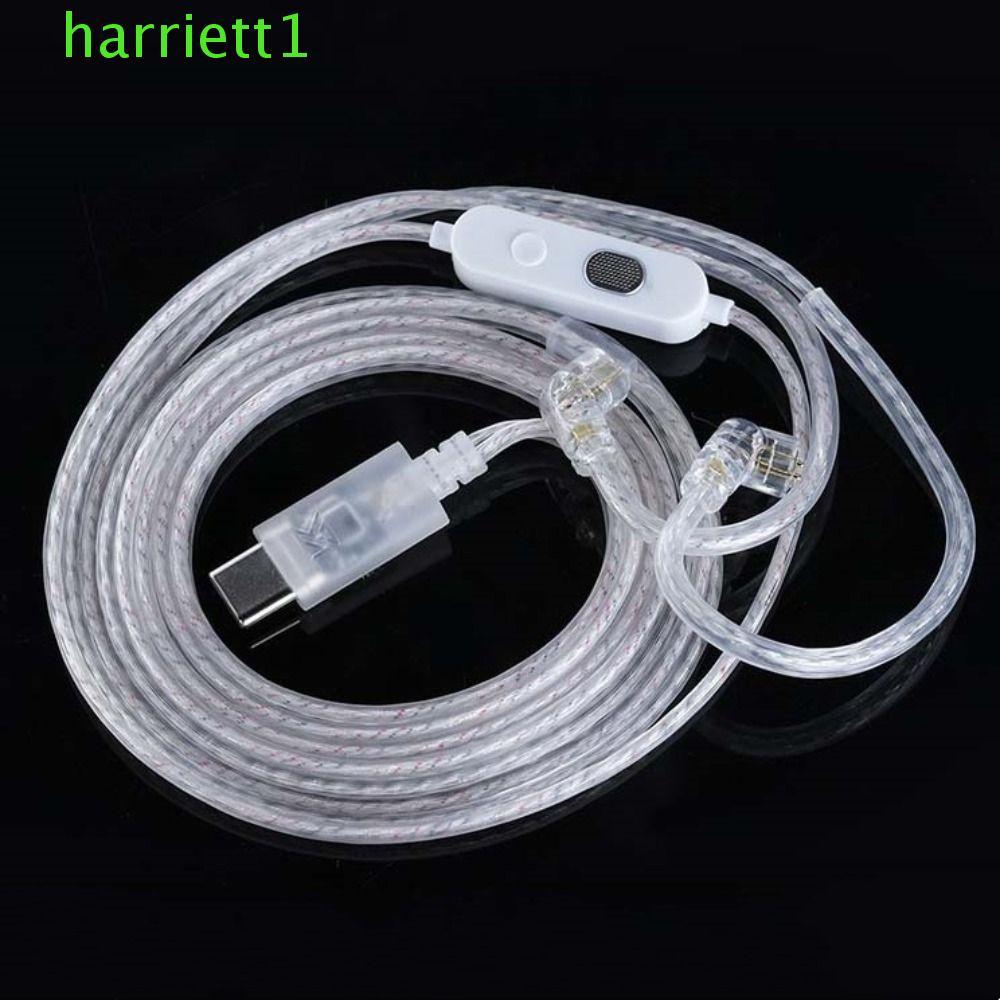 HARRIETT สาย KZ Type-C, สายหูฟัง KZ ชุบเงิน