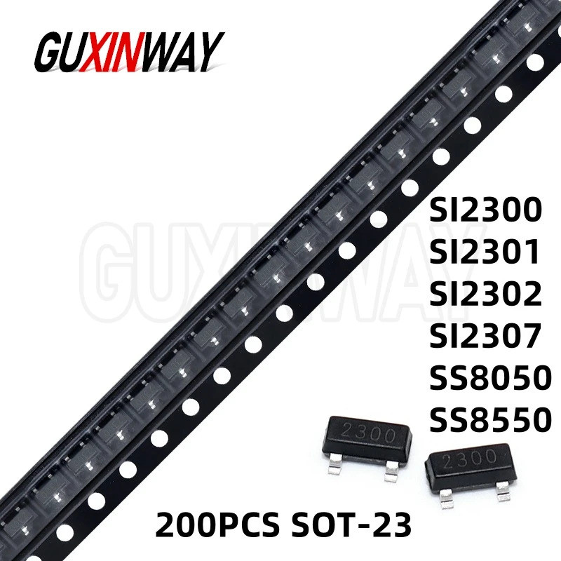 5PCS SI2300 SI2301 SI2302 SI2307 SI2312 SS8050 SS8550 SOT ชิป ic