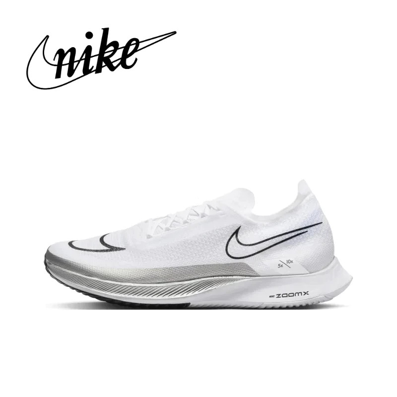 ZoomX Streakfly สีขาวสีดําผู้ชายผู้หญิงรองเท้าตาข่าย Breathable Jogging Cushioning กีฬา Casual DJ656