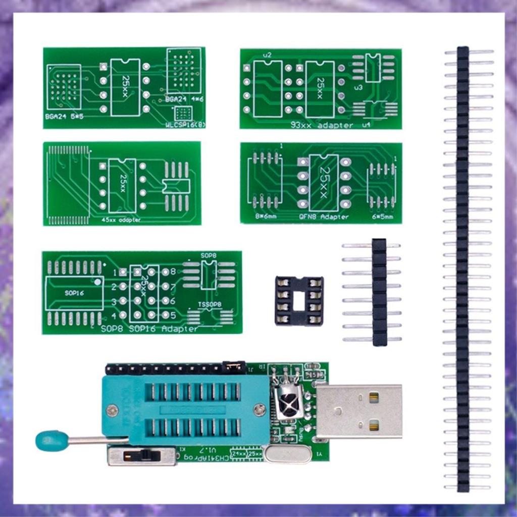 CH341A โปรแกรมเมอร์ V1.7 1.8V ระดับ Shift W25Q64FW W25Q128FW Gd25LQ64