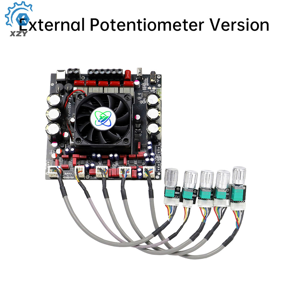 AS21HPA บอร์ดขยายเสียงดิจิตอล BT กําลังสูง 2.1 ช่องซับวูฟเฟอร์ 300W * 2 + 600W TPA3255 ชิป