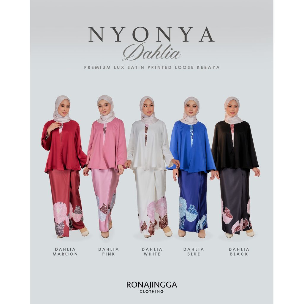 NYONYA Lux Satin Premium Print Loose Kebaya