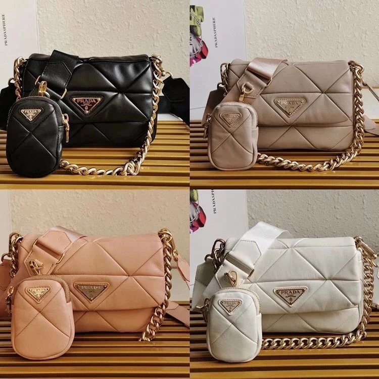 PRADA PRADA Diamond Flap กระเป๋าผู้หญิง