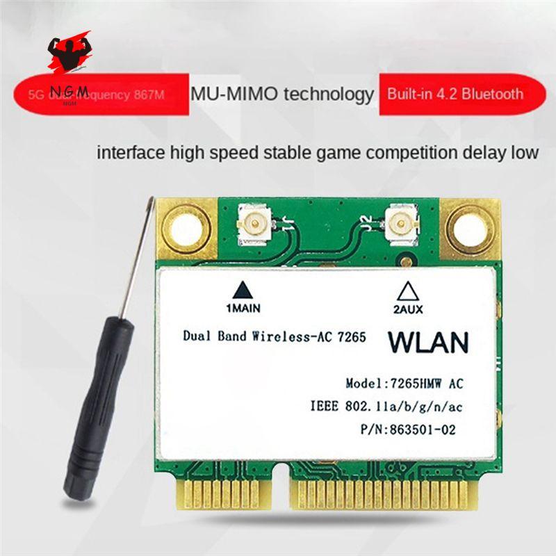 1200M Dual Band WiFi Bluetooth 4.2 Gigabit Adapter สําหรับ Win7 Win8 Win10 Linux