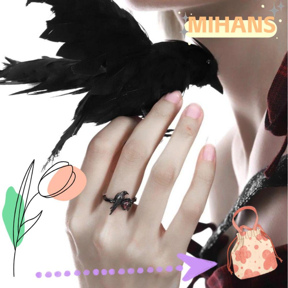 MIH Sylus Crow แหวน cosplay ลาย Deep Space Red Zircon Black Raven เครื่องประดับแฟชันสำหรับคอสเพลย์แล