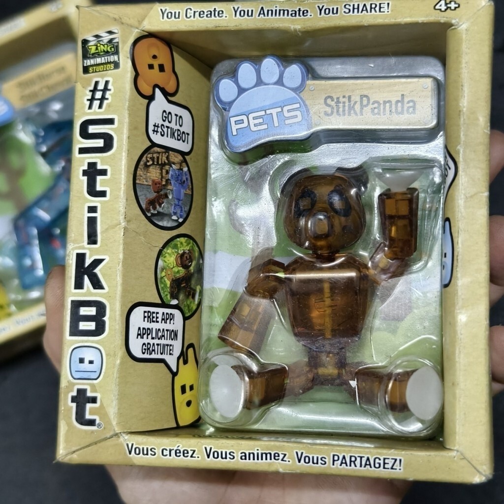 Play a Stickman Stikbot Puppet Man Suction Cup Man Stickman Stop Motion Photography sream Toy