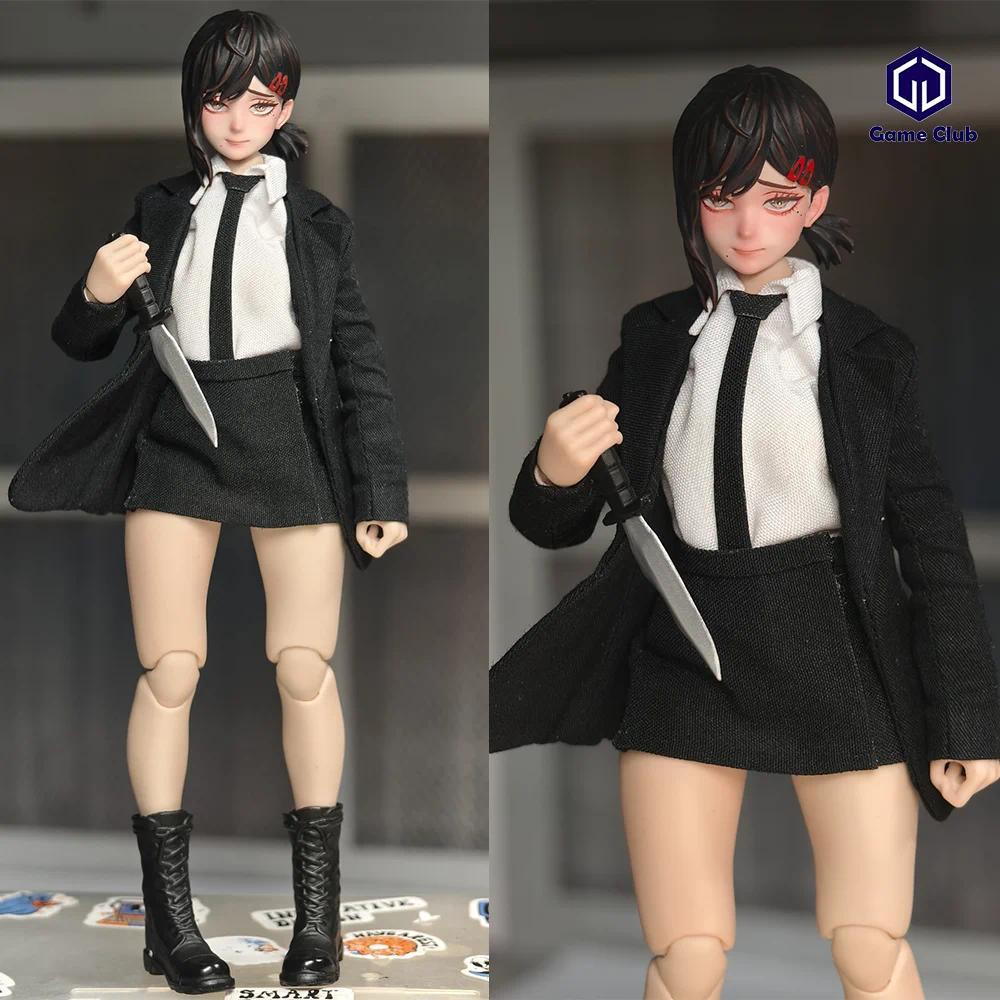 Handmade 1/12 Scale Higashiyama Kobeni เลื่อยไฟฟ้ามนุษย์ภาพวาดหัวแกะสลักอุปกรณ์เสริมสําหรับ 6in CFto