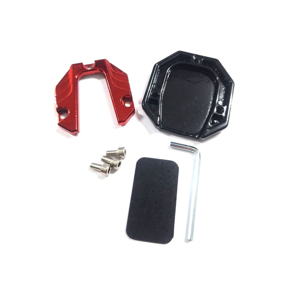 แผ่นรองขาตั้ง ตีนเป็ด แผ่นต่อขยายขาตั้ง อุปกรณ์เสริมขาตั้ง กันลื่น อลูมิเนียม สำหรับรถมอเตอร์ไซค์WAVEทุกรุ่น (0190) - รูปที่ 5