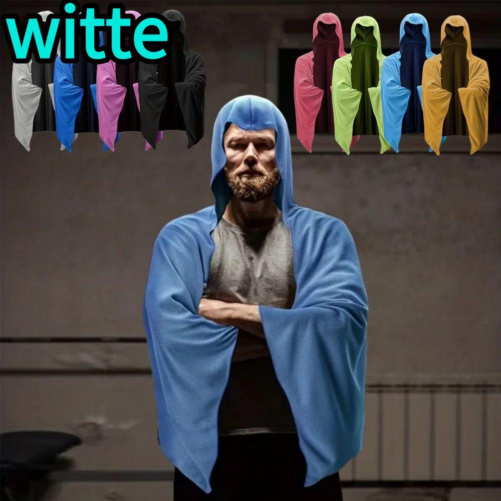 WITTE Poncho ผ้าเช็ดตัว, Quick-Drying Sun Protection Quick-Drying Poncho, Cooling Water-Absorbing Sw
