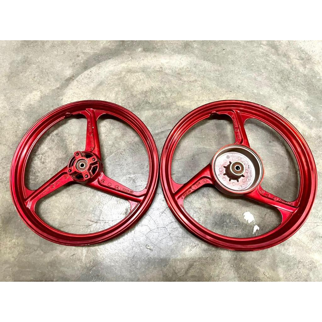 SPORT RIM DISPLAY UNIT / CALAR ENKEI LC4S / SRL115 3 BATANG METALIK RED / LATIVO Y15 FG510 TITANIUM 