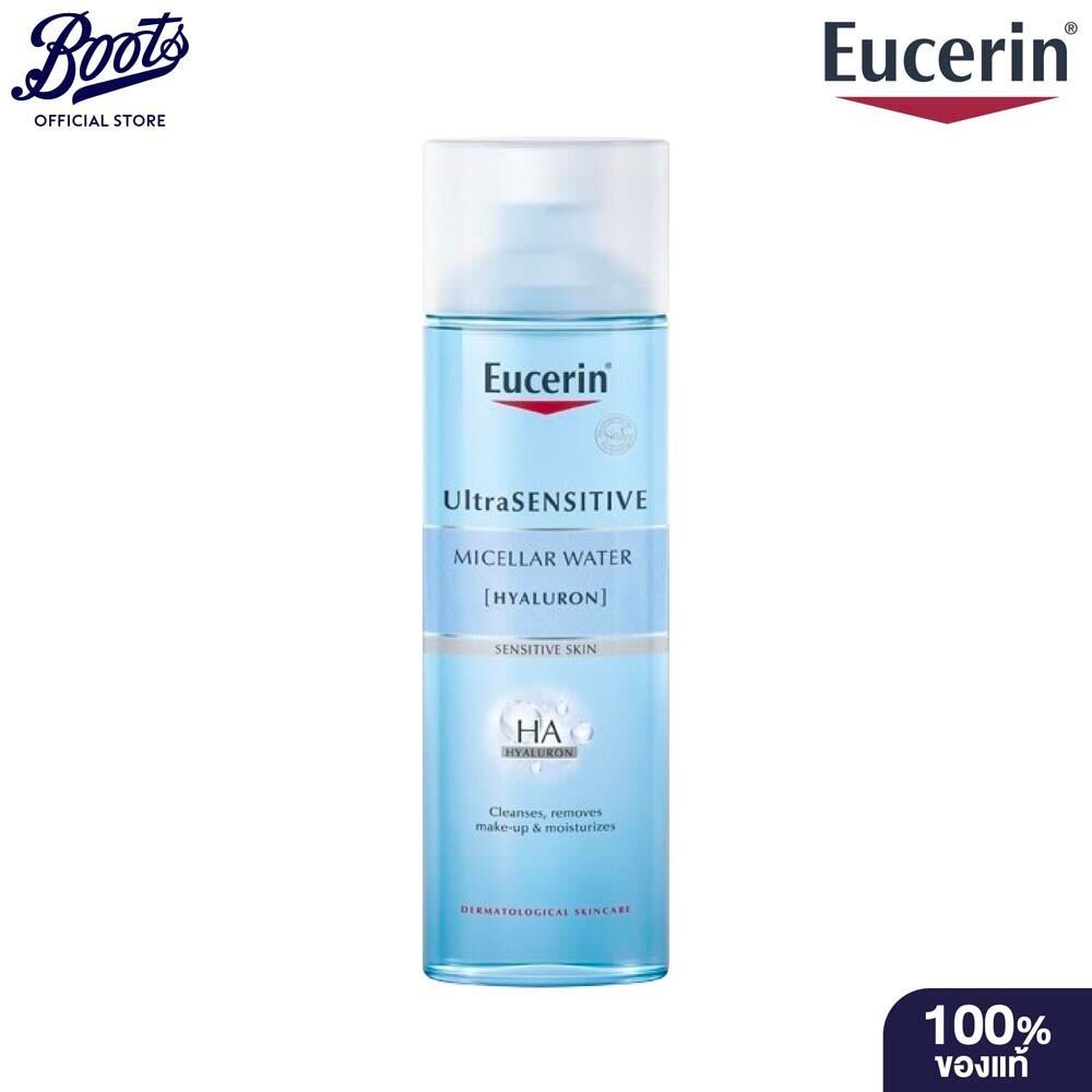 Eucerin Ultrasensitive [Hyaluron] Micellar Water 400ML ยูเซอริน อัลตร้าเซ็นซิทีฟ [ไฮยาลูรอน] ไมเซลล่าร์ วอเตอร์ 400 มล