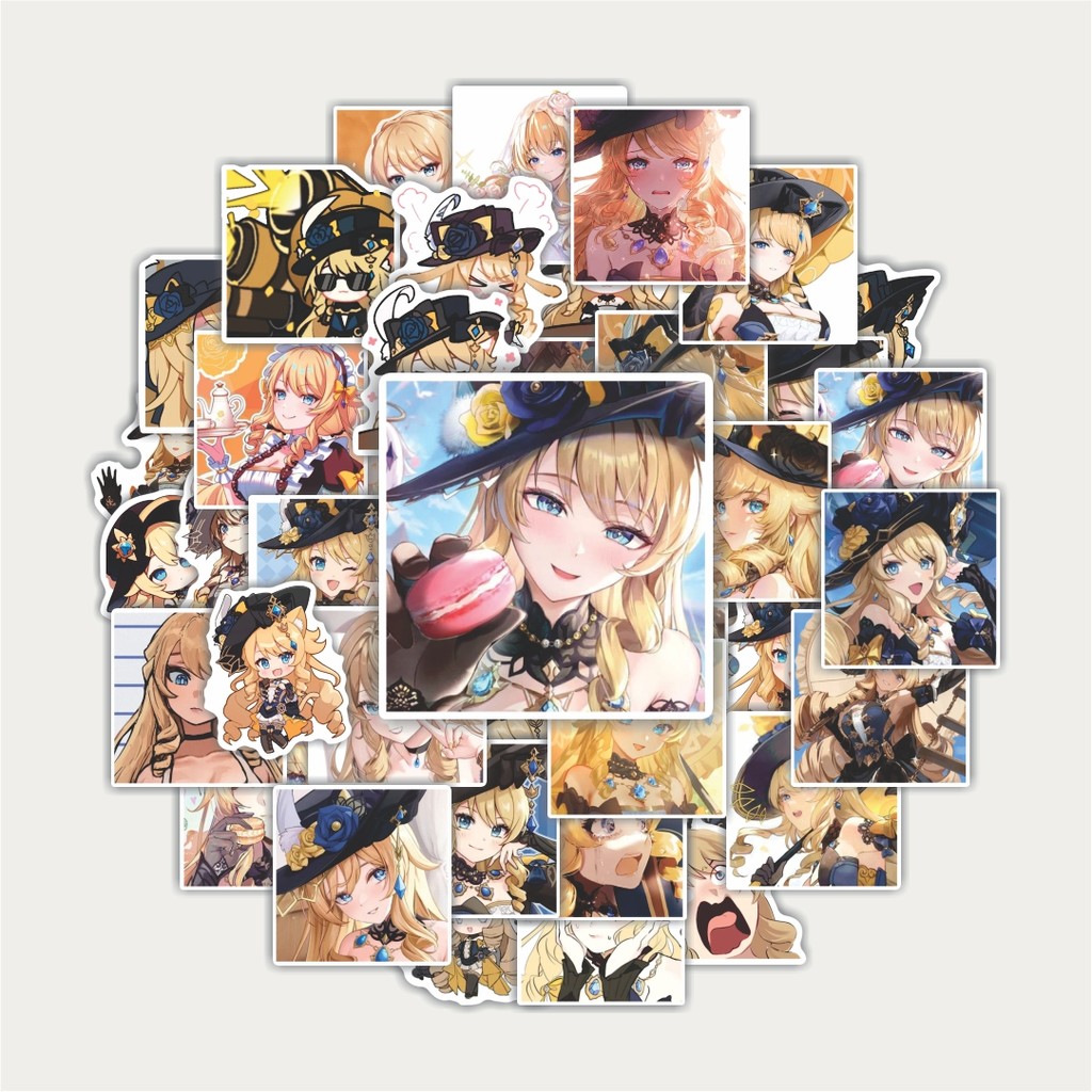 สติ๊กเกอร์แพ็ค NAVIA GENSHIN IMPACT สติ๊กเกอร์ | สติ๊กเกอร์ TUMBLR | สติ๊กเกอร์แล็ปท็อปสําหรับกระเป๋
