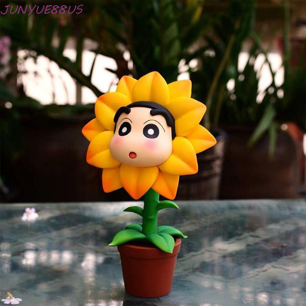 JUNYUE88US Flower Shop Shinnosuke อะนิเมะรูป, รุ่น Q คอสเพลย์ Crayon Shin-Chan รุ่นดอกทานตะวัน, Shin