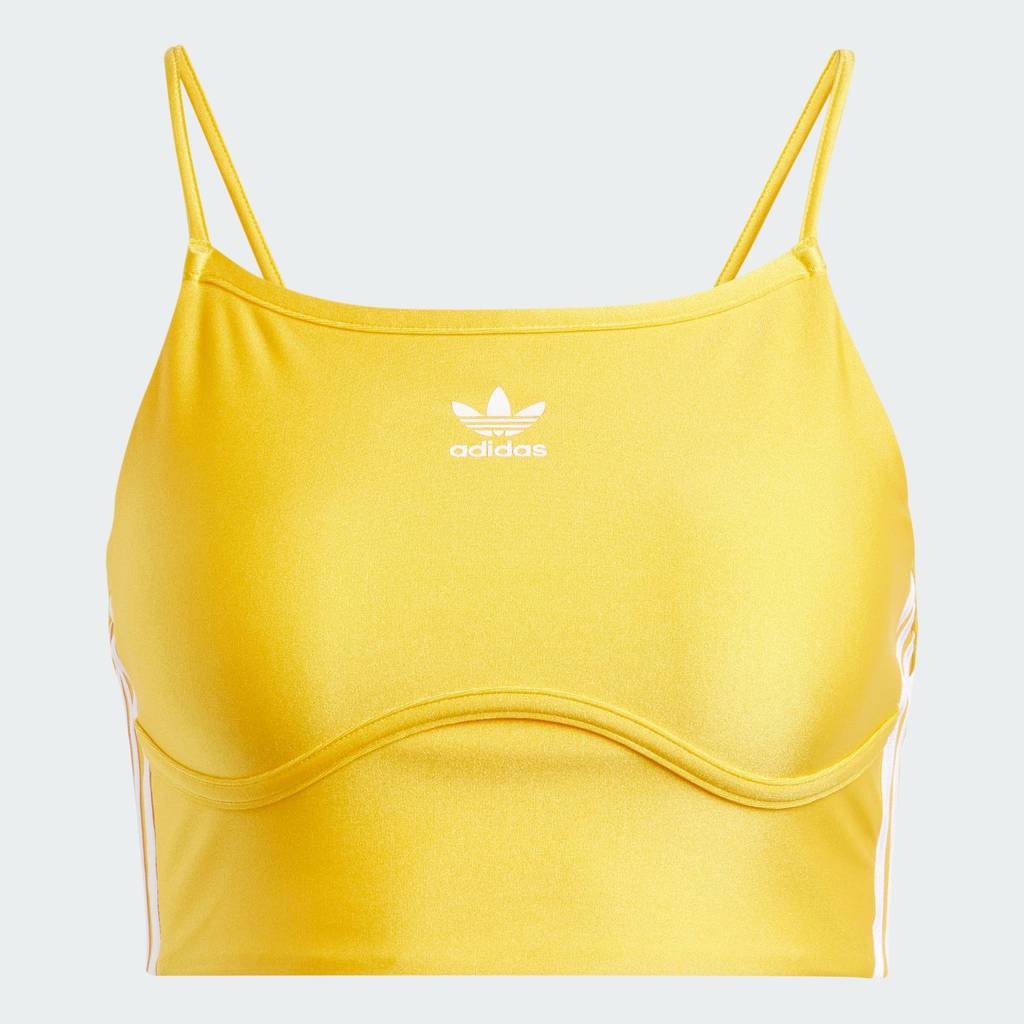 adidas ไลฟ์สไตล์ บราท็อป 3-Stripes ผู้หญิง สีเหลือง IN8362