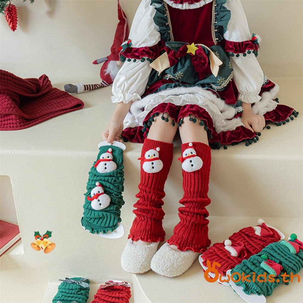 ชุดถุงเท้าคริสต์มาสแบบอุ่น สำหรับสวมใส่ในทุกวัน ในสไตล์สตรีทแวร์
