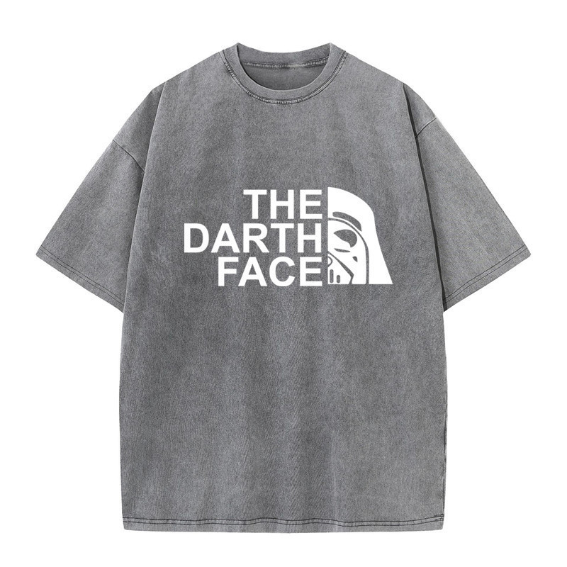 เสื้อยืดแขนสั้นผู้ชาย 230g ผ้าฝ้ายแท้ Heavy Distressed ล้าง Retro เสื้อยืดขี้ผึ้งย้อม Dropped ไหล่ผู