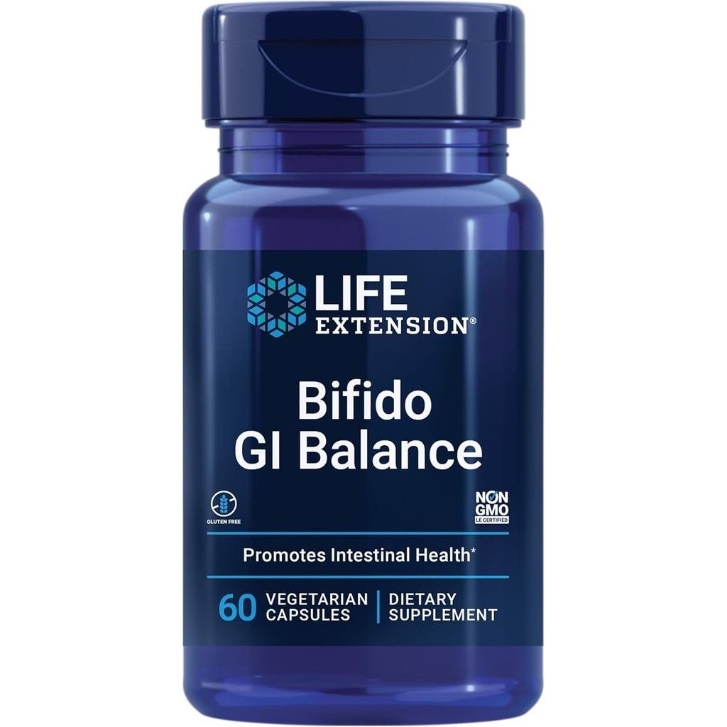 Life Extension Bifido GI Balance, โปรไบโอติก, Bifidobacterium longum BB536® (2 พันล้าน CFU), สนับสนุ