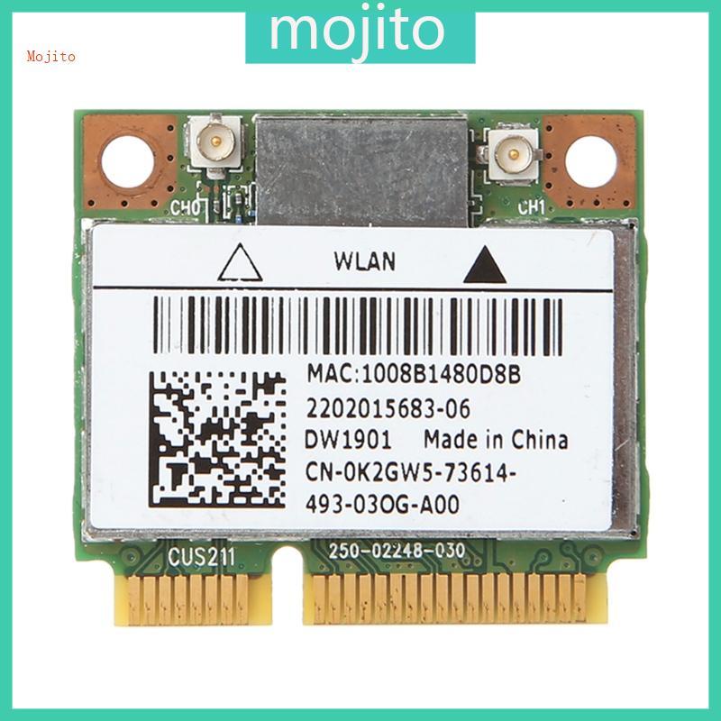 Mojito สําหรับ DW1901 AR5B22 Dual Band Half Mini PCI-E WiFi บลูทูธที่รองรับ 4 0 Wlan การ์ด