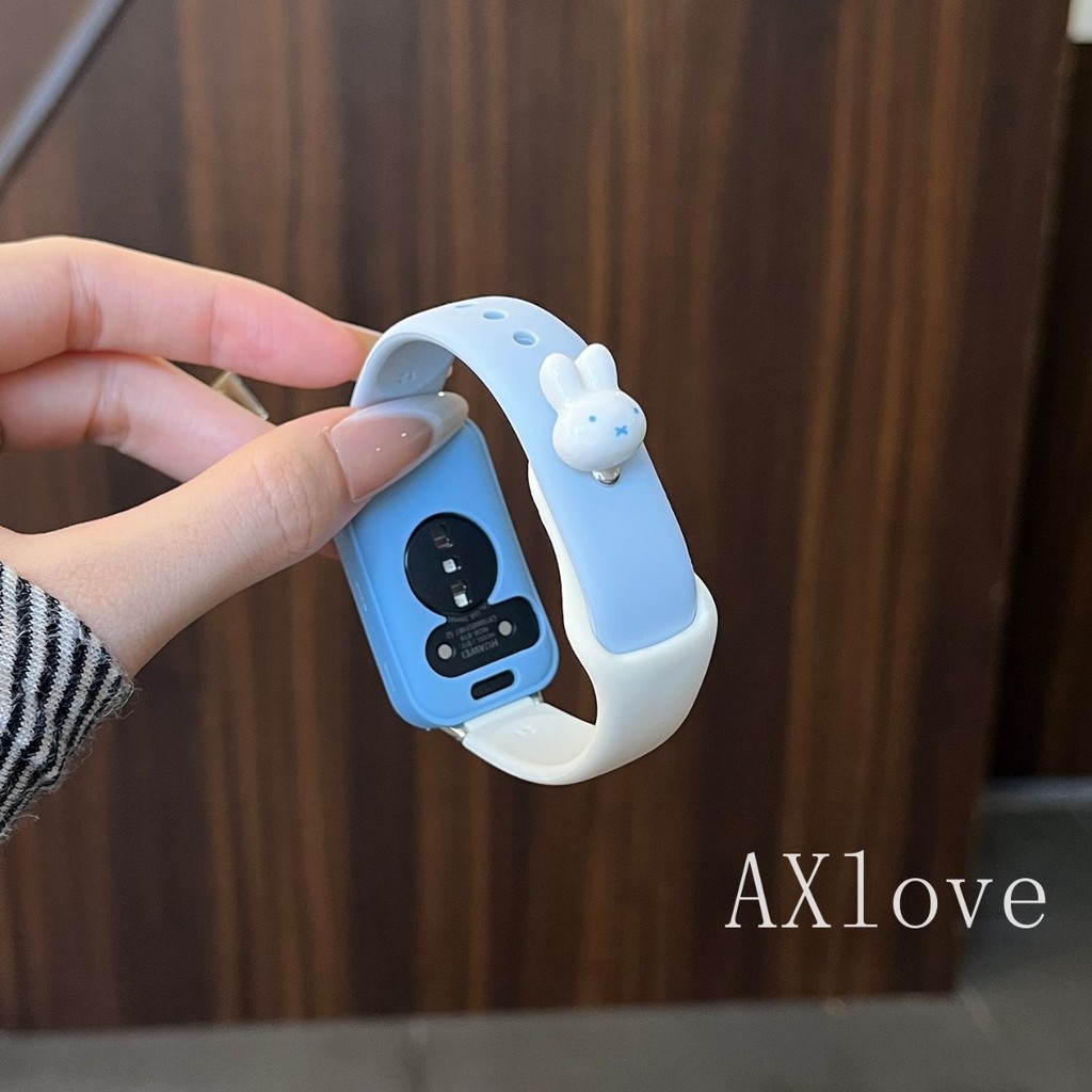 สายรัดซิลิโคนสําหรับ Huawei Band 10 9 8 7 6 อุปกรณ์เสริมสร้อยข้อมือกีฬาสําหรับ Huawei Watch Fit 3 4/4pro สายรัดข้อมือ - รูปที่ 4