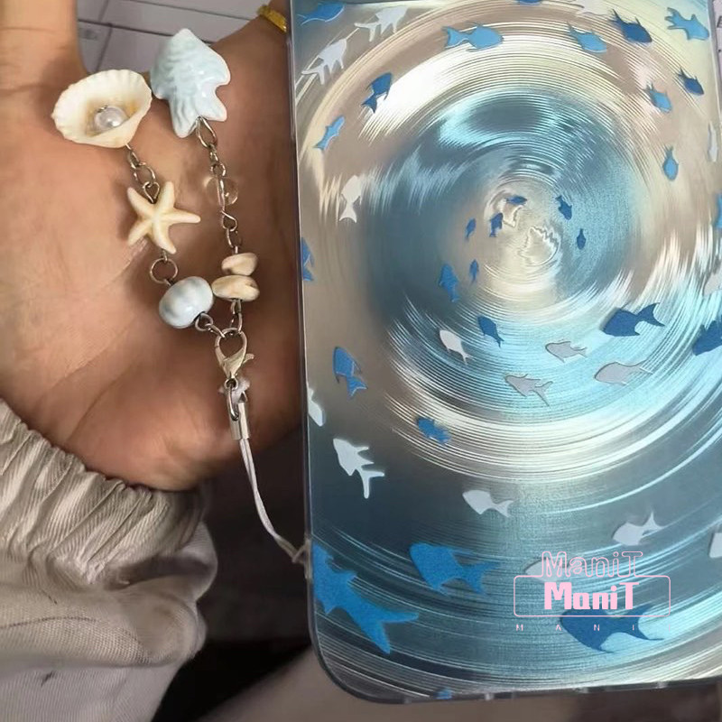 [MTech]Keychains น่ารักโทรศัพท์ Charm สายคล้องฤดูร้อน Ocean สไตล์ Sea Jelly จี้ปลา Key สายคล้องสาวผู้หญิงกระเป๋าพวงกุญแจ