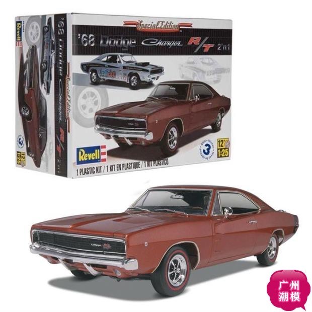 REVELL华利 1/24 拼装车模 1968 Dodge Charger R/T 14202