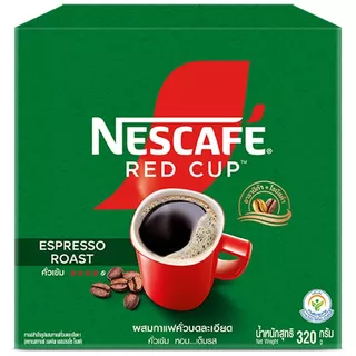 เนสกาแฟเรดคัพเอสเปรสโซโรสต์กาแฟสำเร็จรูปผสมกาแฟคั่วบดละเอียด 320ก Nescafe Red Cup Espresso 320g [8850124079718 ]