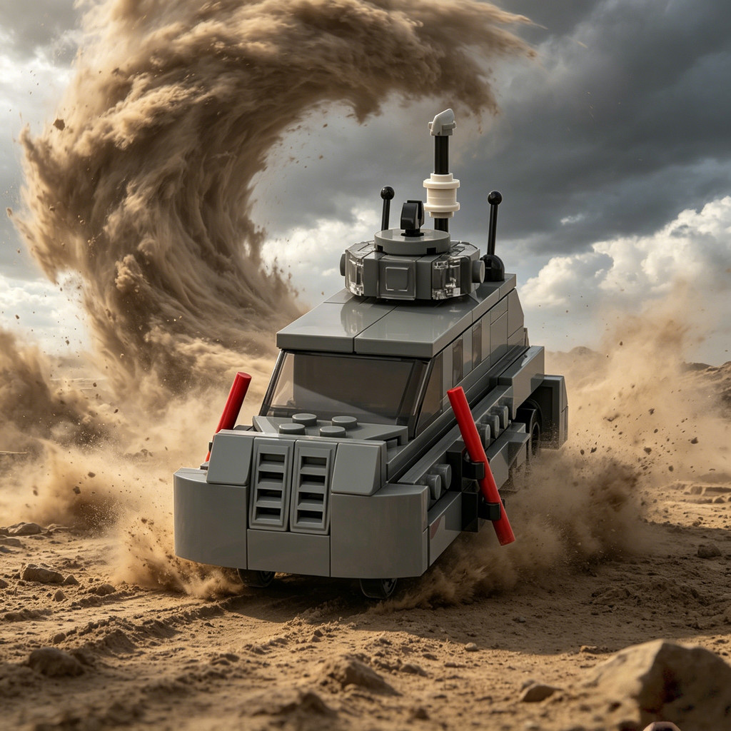 บล็อกตัวต่อ MOC - Tornado interceptor ประกอบโมเดลของเล่นบล็อกตัวต่อ